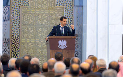 El presidente de la República Árabe Siria diserta ante las autoridades de las Administraciones Locales de todo el país | Damasco, febrero 17, 2019 (Foto SANA). El presidente de la República Árabe Siria diserta ante las autoridades de las Administraciones Locales de todo el país | Damasco, febrero 17, 2019 (Foto SANA).