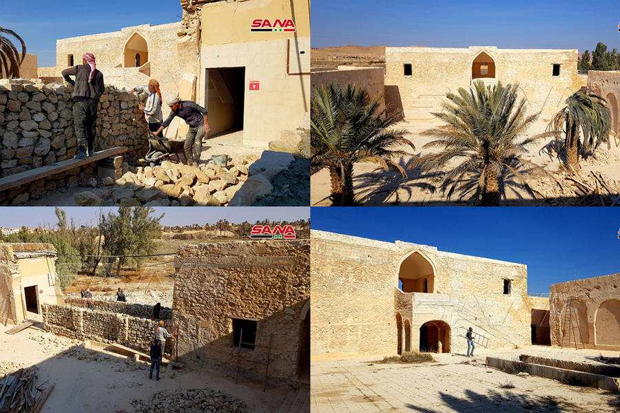 Restauración del Centro de Atención a Visitantes de la ciudad de Palmira, en proceso (Fotos: SANA)