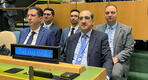 El embajador Bassam Sabbagh, junto a la delegación de la República Árabe Siria en la ONU | Nueva York, Marzo 22, 2023 (Foto: Delegación Siria en ONU)