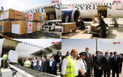 Siria recibe donación de 150 mil vacunas Sinopharm de China | Damasco, Abril 24, 2021 (Fotos: SANA) Siria recibe donación de 150 mil vacunas Sinopharm de China | Damasco, Abril 24, 2021 (Fotos: SANA)