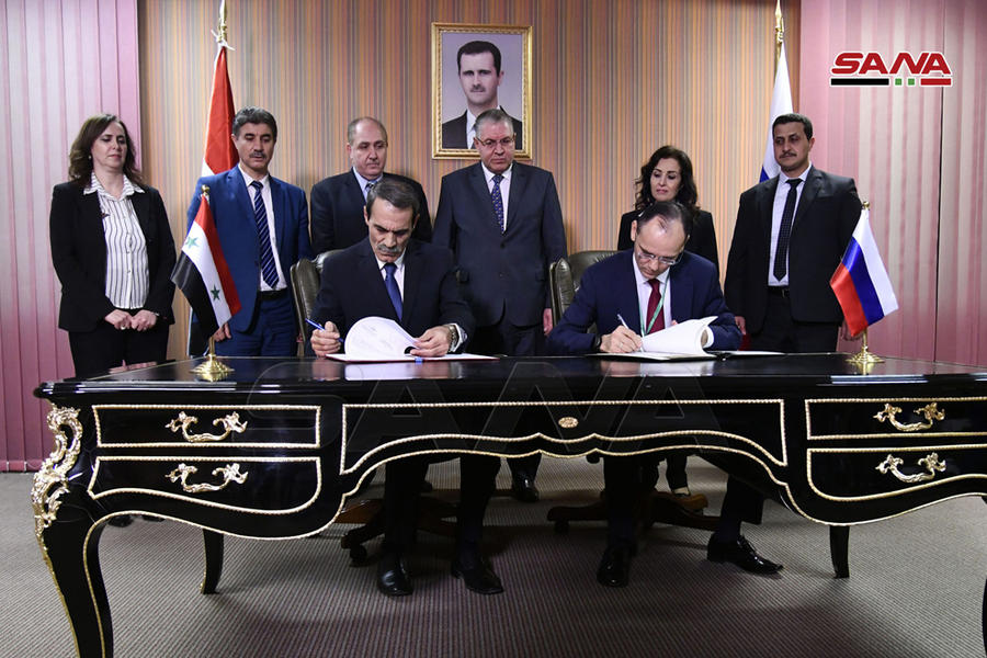Los viceministros de Educación de Siria y Rusia firman acuerdos | Damasco. Noviembre 11, 2020 (Foto: SANA)