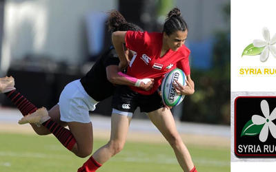 Partido disputado por la selección femenina siria de rugby Partido disputado por la selección femenina siria de rugby