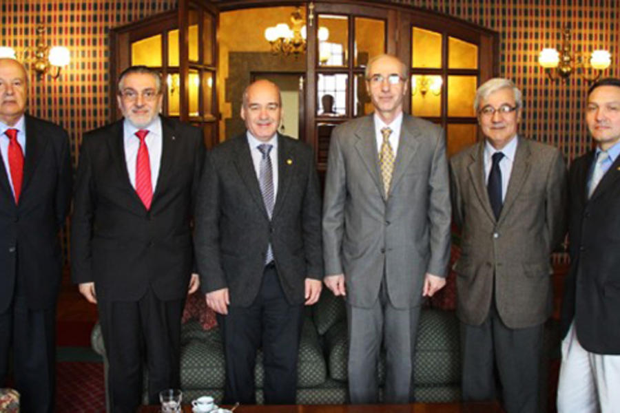 Reunión del Embajador Khalil Bitar con autoridades de la USM. Valparaiso, Chile - junio 2015