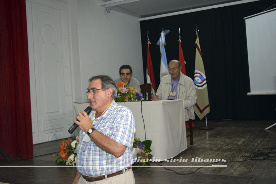 Antonio Atenor ex presidente de la SSL de Salta, participando en el intercambio.