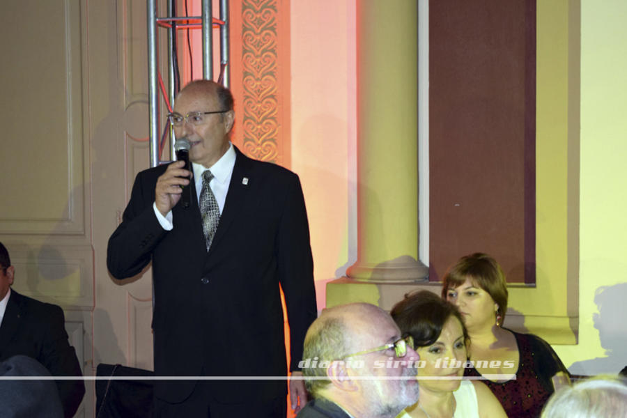 Disertación del Presidente de la SSL, Alberto Asfoura, durante la Cena de Gala.