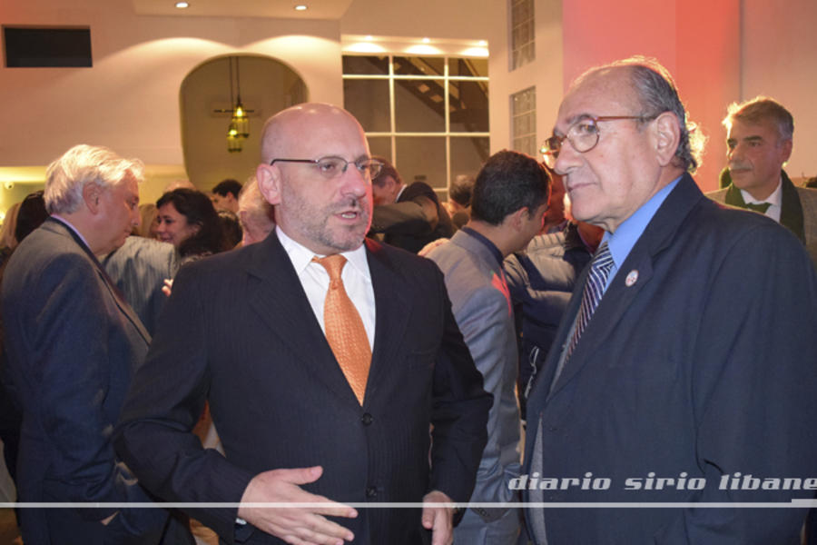 Presidente del Centro Cultural Bait el Emir, Dr. Pablo Tornielli, junto al Director de DSL, Yaoudat Brahim.