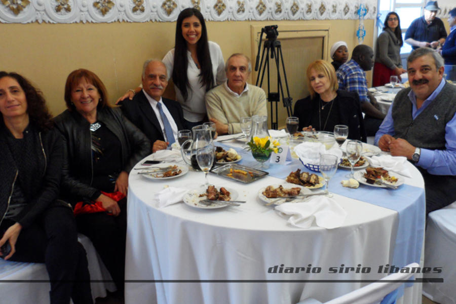 Autoridades del Club Sirio Libanés de Bs. As. (CSLBA) disfrutando del almuerzo.