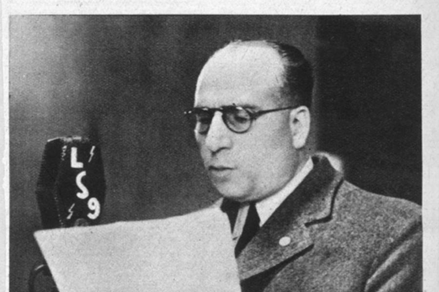 Revista “Sintonía” del 10 de Julio de 1940, destaca programa dedicado a la colectividad sirio-libanesa por el escritor Juan José de Soiza Reilly en LS6 Radio del Pueblo.