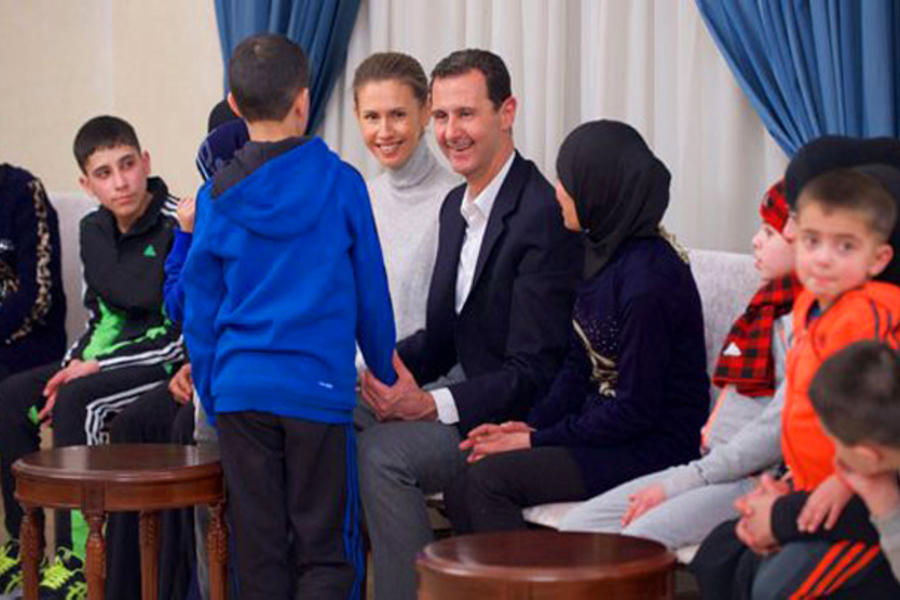 Los niños y mujeres liberados fueron recibidos por el presidente sirio Bashar Al Asad. Damasco; Febrero 9, 2017 (Foto SANA).