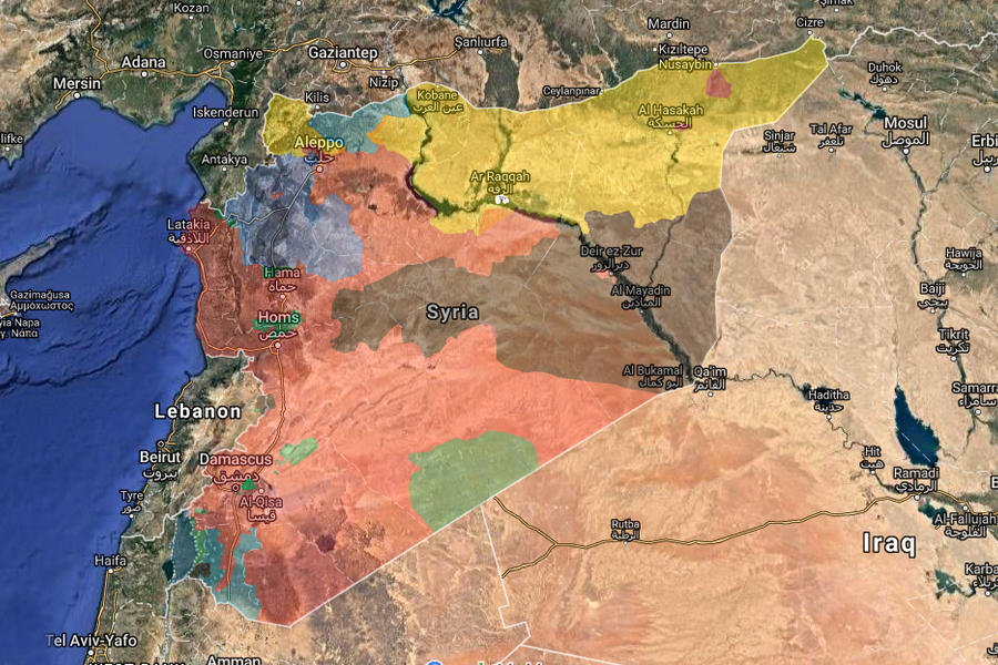 Situación bélica en Siria / Agosto 11, 2017 - (Mapa TruthMaps).