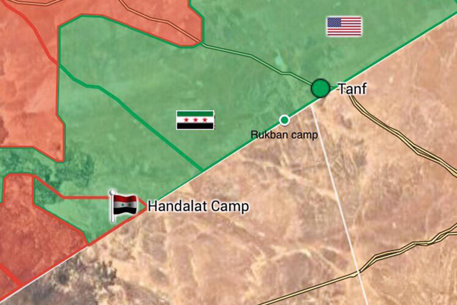 Sudeste de Siria, Prov. de Damasco / Septiembre 12, 2017 – Liberación de Campo Handalat en zona limítrofe con Jordania (Mapa 24 Resistance Axis).