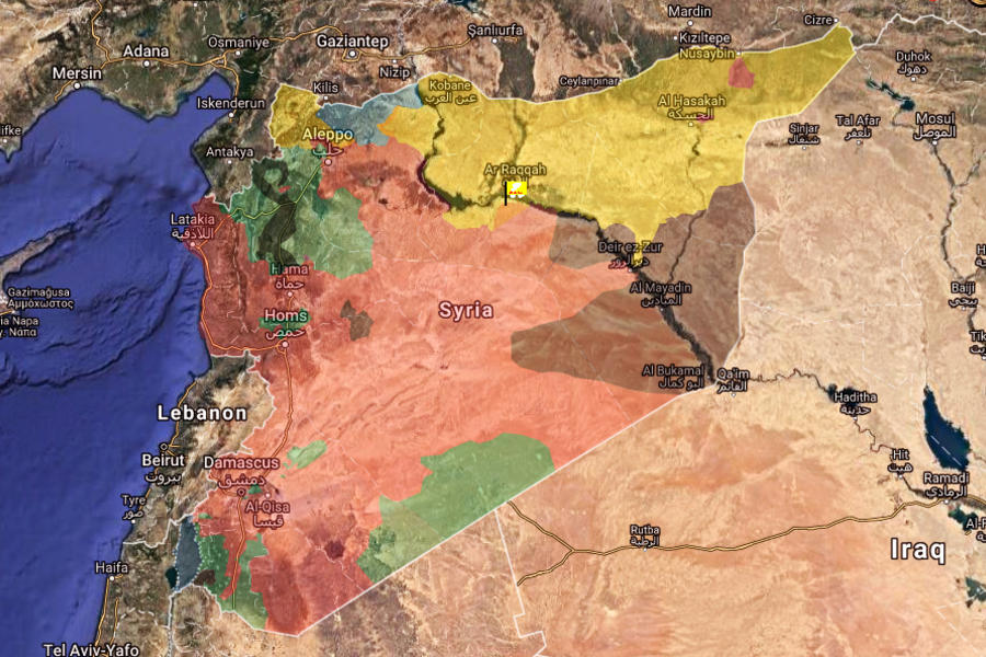 Situación bélica en Siria / Septiembre 15, 2017 - (Mapa TruthMaps).