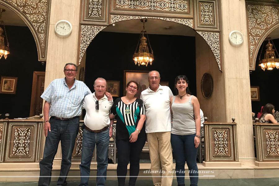 Delegación argentina en el Cham Palace Hotel (Damasco | Septiembre 19, 2017).