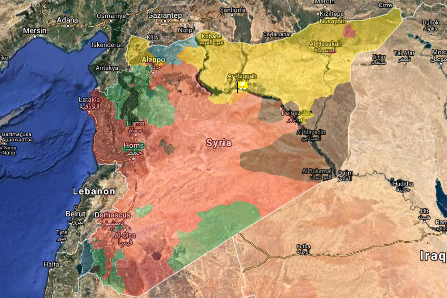 Situación bélica en Siria / Septiembre 22, 2017 - (Mapa TruthMaps).