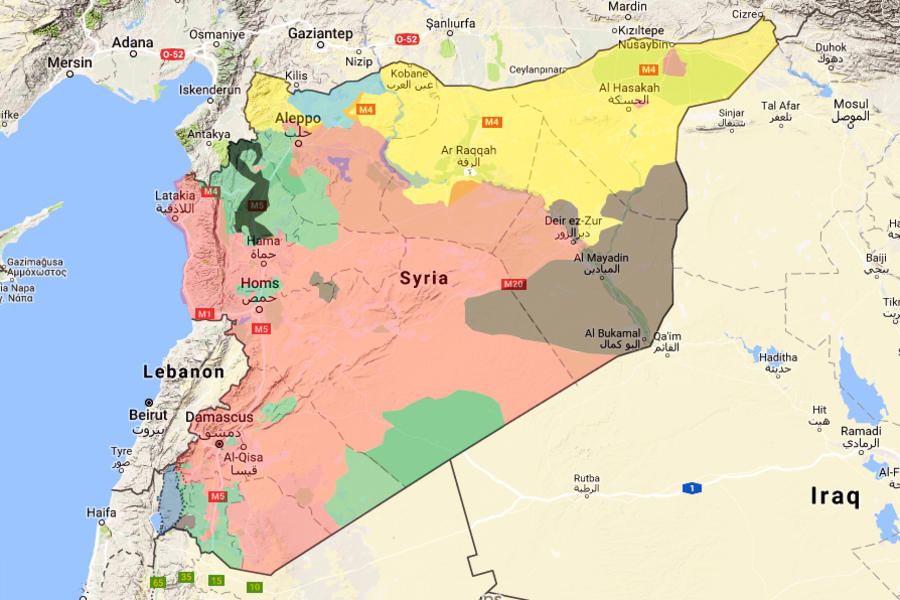 Situación bélica en Siria / Septiembre 29, 2017 - (Mapa TruthMaps).