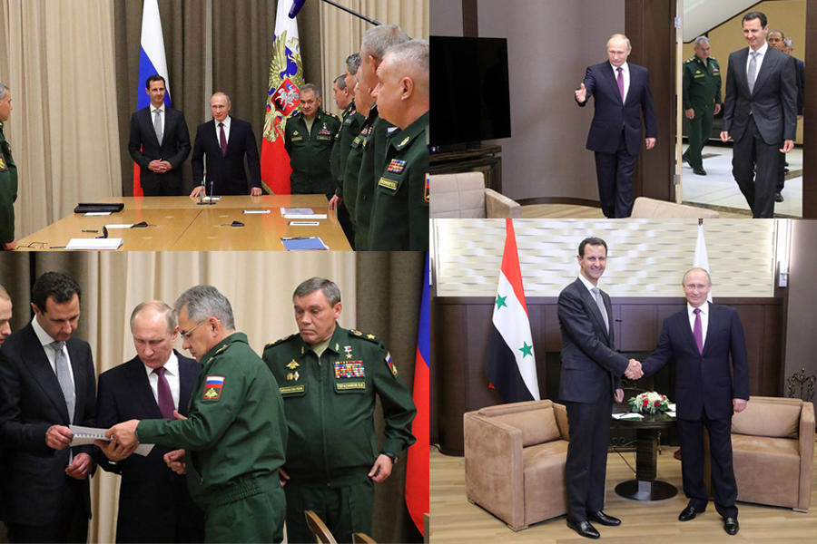 El presidente ruso Vladimir Putin recibió al presidente sirio Bashar Al Asad | Sochi, Noviembre 21, 2017 (Imágenes SANA).