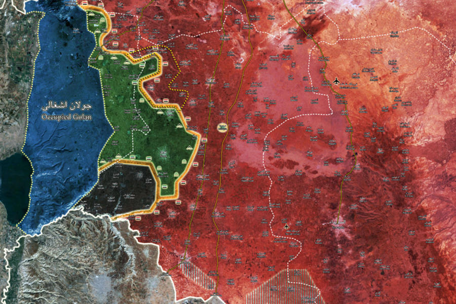Frente Sur | Julio 16, 2018 – Provincias de Deraa y Quneitra, avance sirio sobre Al Nusra y FSA (Mapa ISWNews)