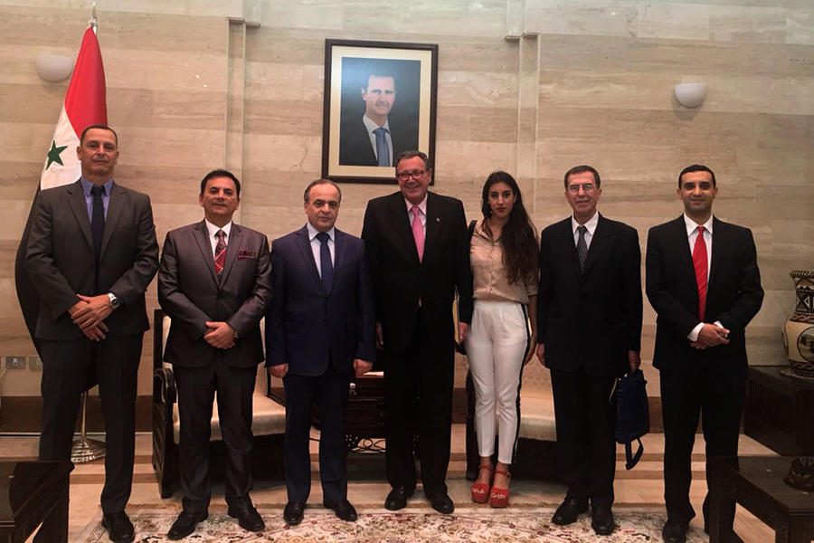 Reunión con el primer ministro de la República Árabe Siria, Imad Khamis