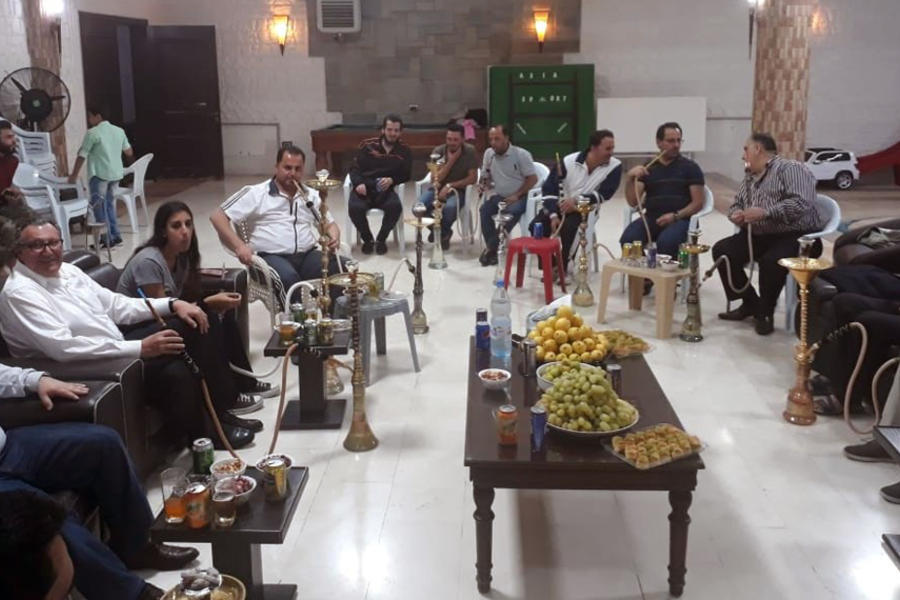 Cena ofrecida en su residencia por el Director del Partido Baath para la Provincia de Damasco, Dr. Hamam Haidar