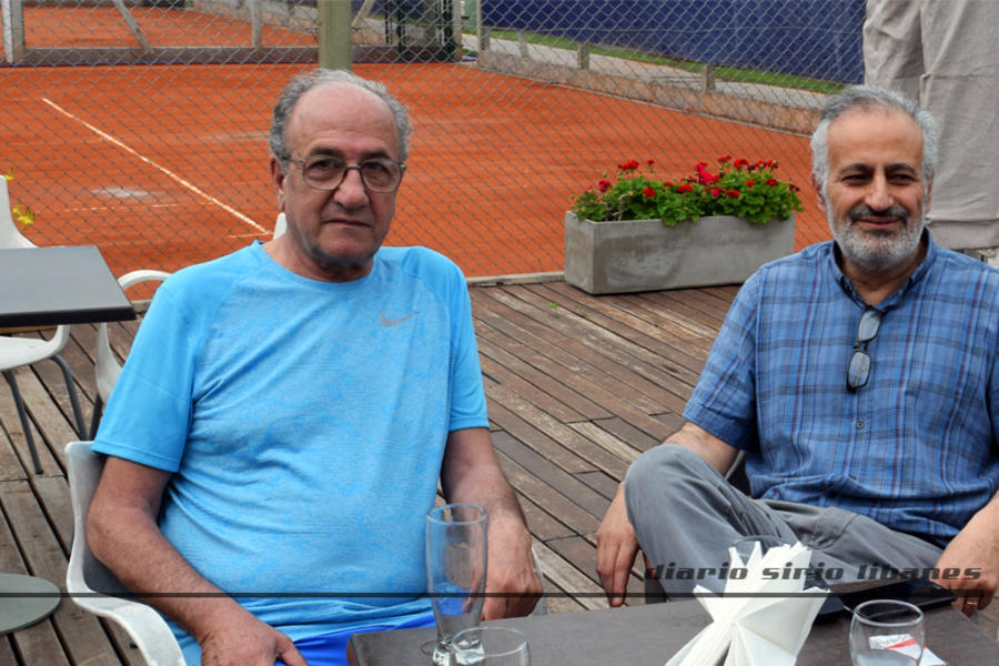 El profesor Ricardo Marzuca junto a Yaoudat Brahim, director del Diario Sirio Libanés