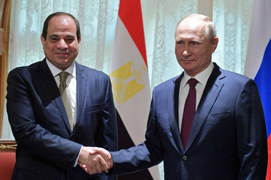 Presidentes Abdel Fattah al-Sisi y Vladimir Putin en Sochi | Octubre 17, 2018 (Foto Aleksei Druzhinin / Sputnik)
