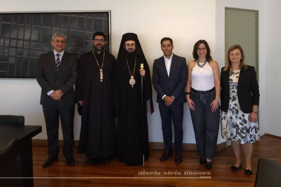 Visita de Monseñor Santiago a la Subsecretaría de Culto de la Nación