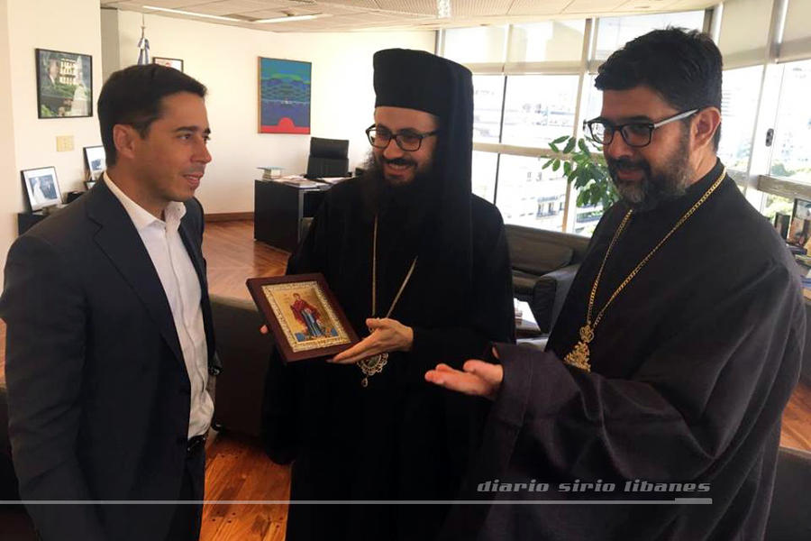 Visita de Monseñor Santiago a la Subsecretaría de Culto de la Nación