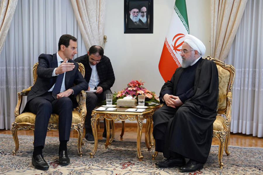 Encuentro entre el presidente sirio, Bashar Al Asad, y su homólogo iraní, Hassan Rouhani  |  Teherán, febrero 25, 2019 (Foto SANA)