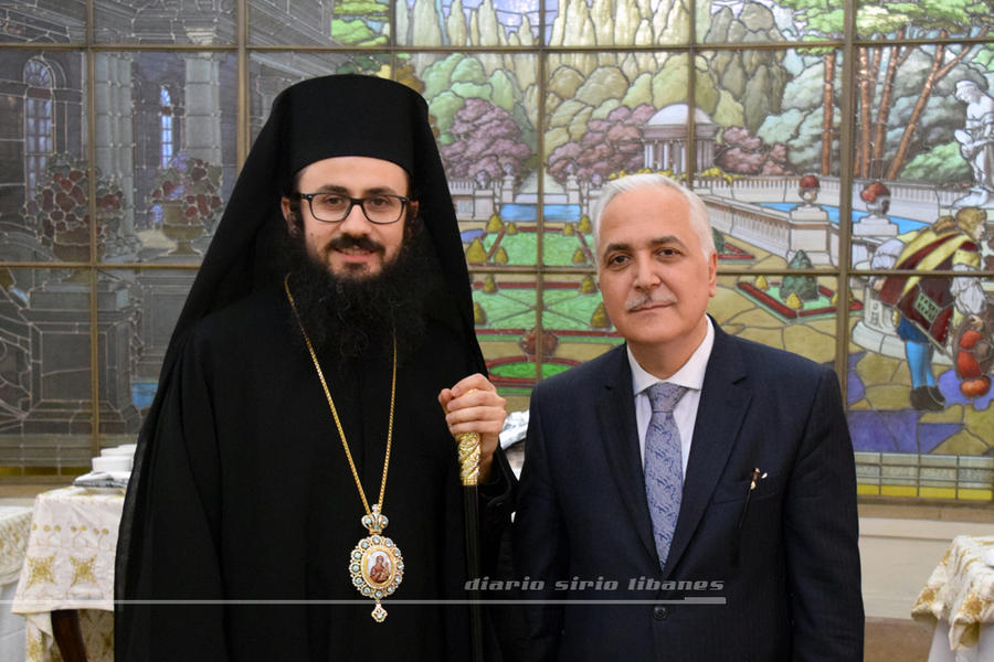 Monseñor Santiago junto al Jefe de Misión de la República Árabe Siria, Maher Mahfouz | Buenos Aires, Marzo 1, 2019