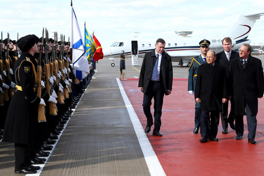 El presidente libanés, Michel Aoun, llega a Rusia | Moscú, Marzo 25, 2019 (Foto NNA)