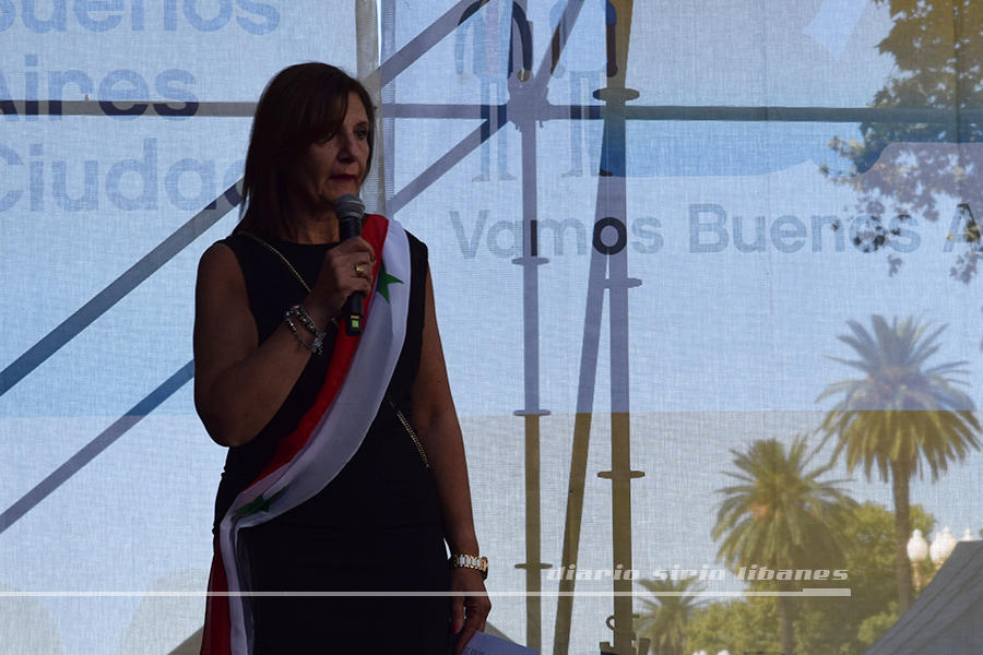 La presidenta de FEARAB Buenos Aires, Arq. Susana Yedid, brindó su discurso