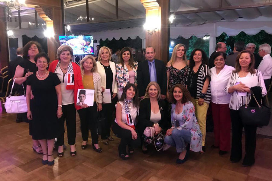 Comité de Damas Sirias de Chile, María Eugenia Hirmas y el Encargado de Negocios de Chile en Siria David Quiroga