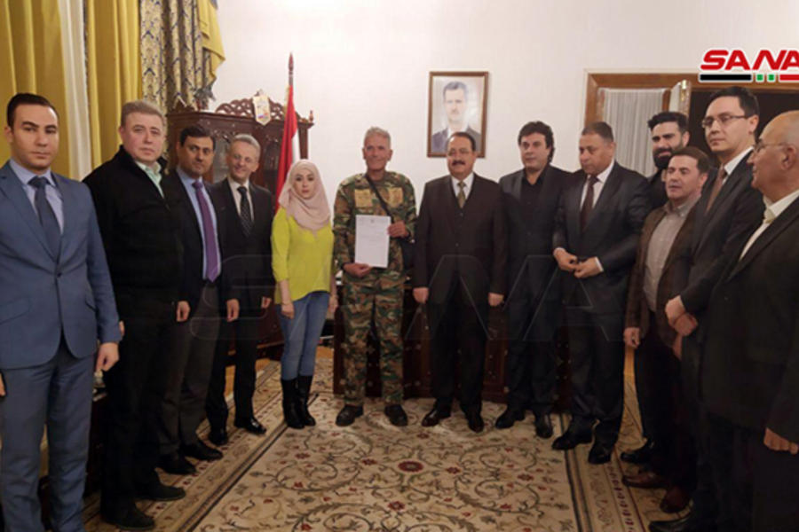 Adnan Azzam recibido en la Embajada de la República Árabe Siria en Moscú