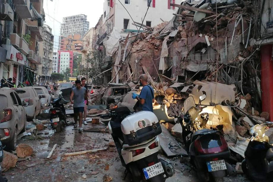 Las secuelas de la explosión en Beirut