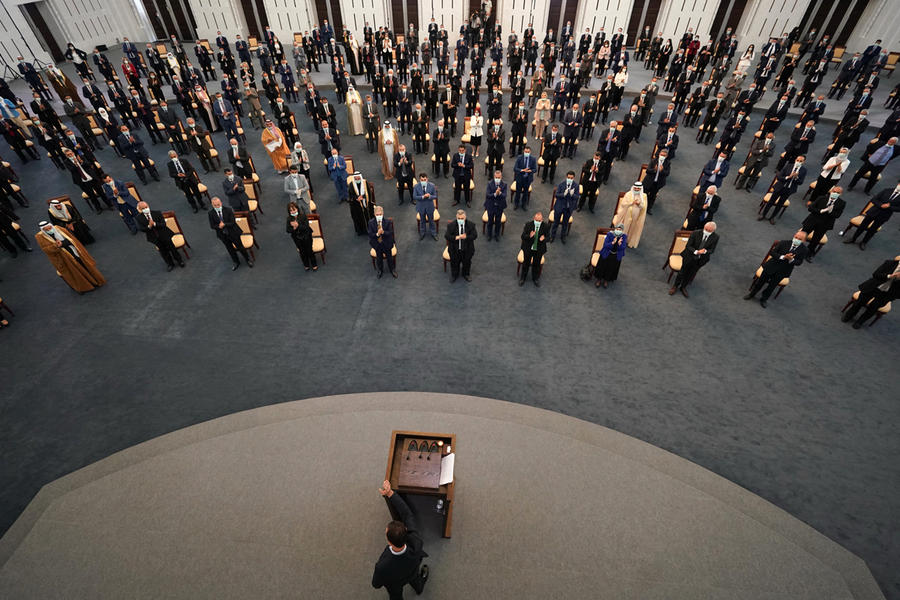 El presidente Bashar Al Asad diserta frente a los nuevos legisladores electos recientemente en los comicios del 19 de julio (Foto: Presidencia Siria)