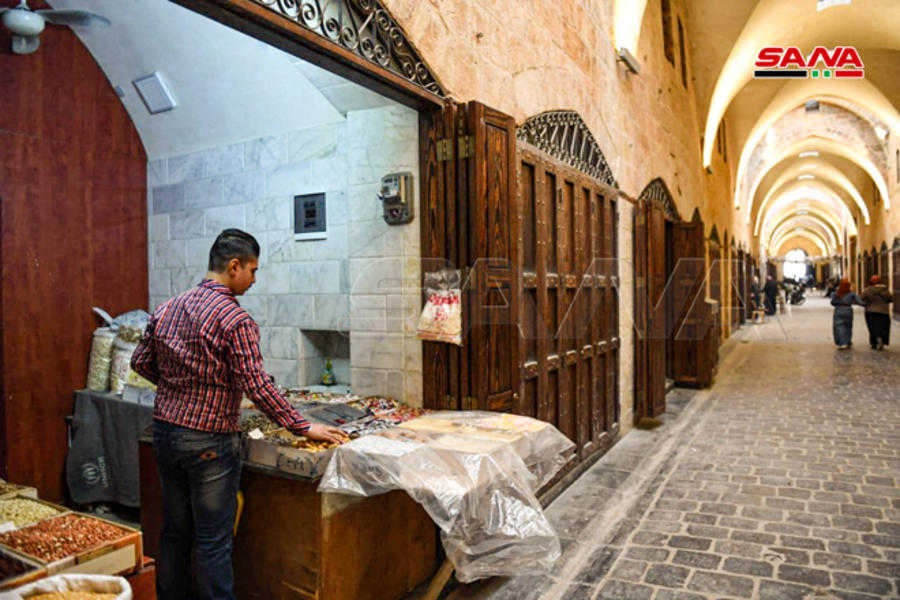 Restauración del zoco Al-Saqatiyah | Ciudad Vieja, Alepo, Siria (Fotos: George Orfalian / SANA)