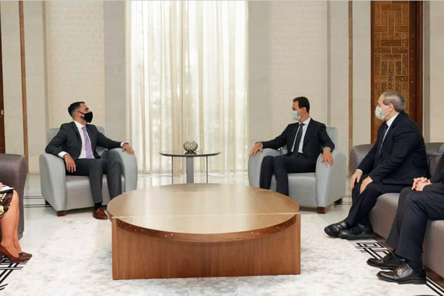 El  presidente Bashar Al Asad recibió al Embajador Sebastián Zavalla | Damasco - Abril 11, 2021  (Foto: Presidencia Siria)