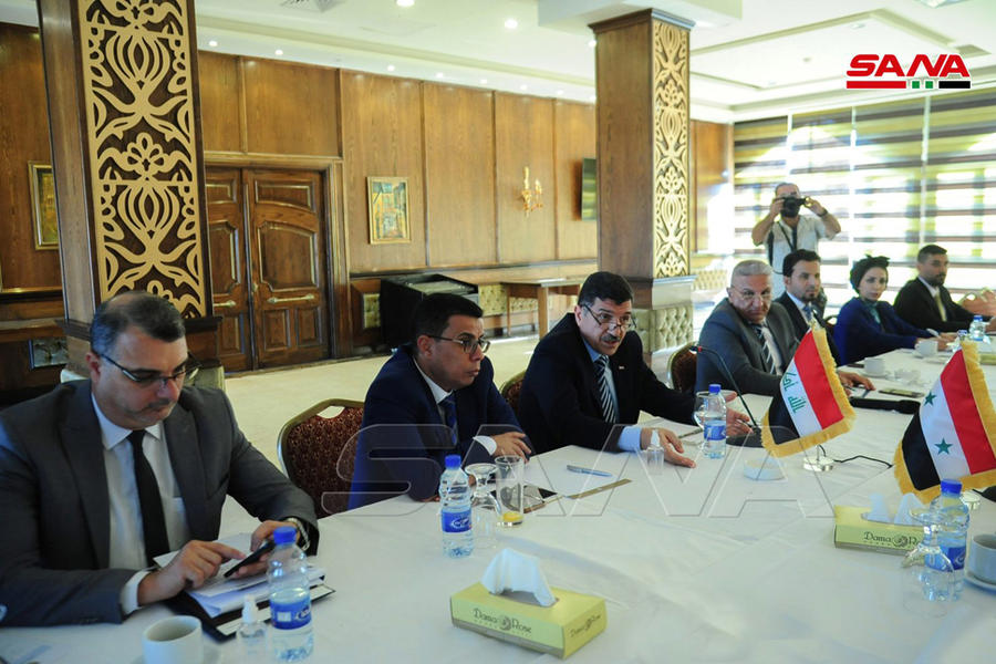 Reunión interministerial sirio-iraquí sobre temas hídricos y climáticos | Damasco, Julio 15, 2021 (Foto: SANA)