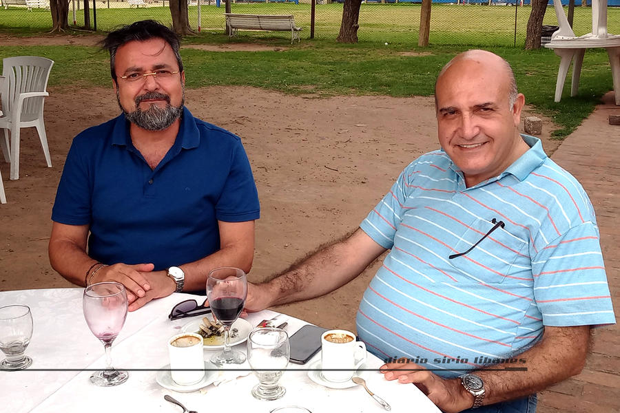 El Ing. Sami Roumieh junto al Sr. Embajador de Siria, Dr. Sami Salameh