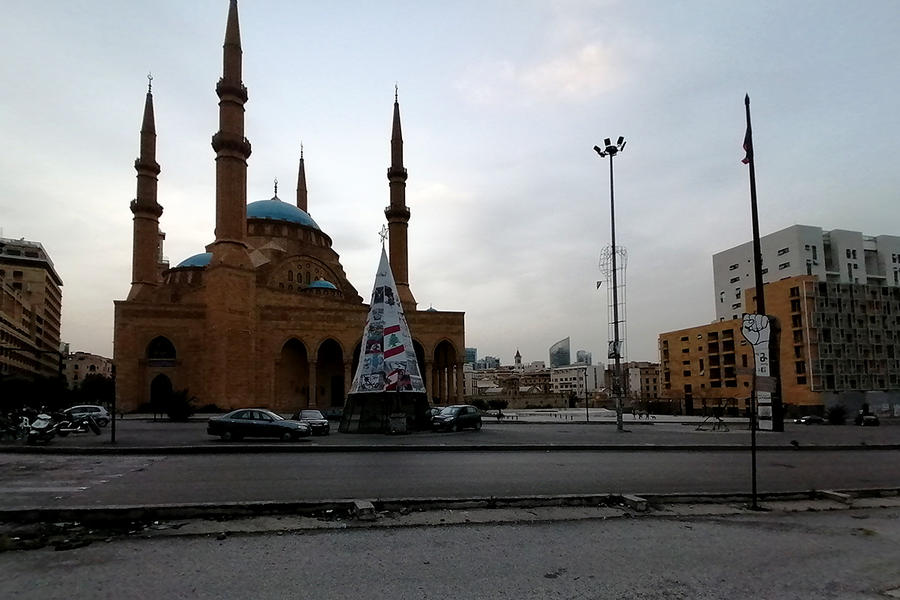 Alrededores de la Plaza de los Mártires en Beirut (Foto: Pablo Sapag M.)