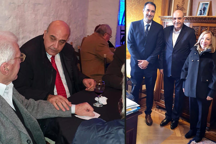 El Sr. Embajador de Siria, Dr. Sami Salameh, fue recibido y agasajado por las autoridades de Fearab Uruguay y el Club Libanés del Uruguay (Fotos: Club Libanés del Uruguay)