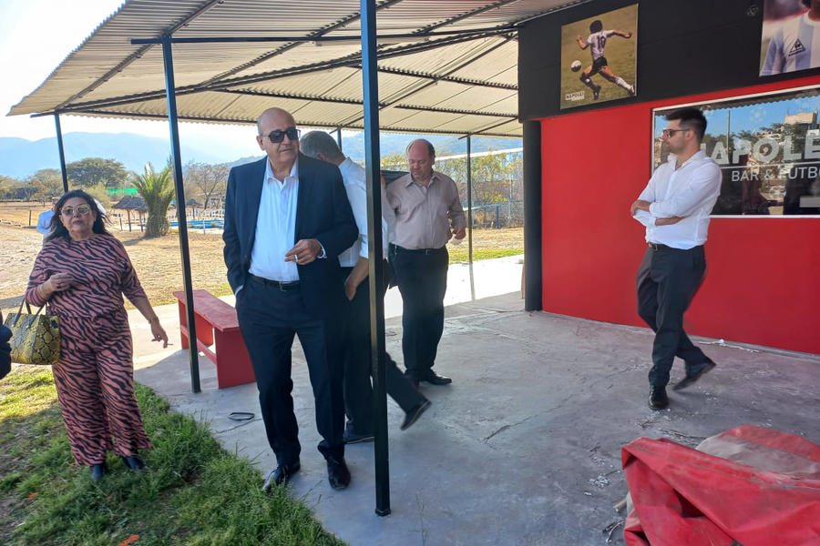El Embajador de Siria y directivos del país efectuaron una recorrida a las instalaciones deportivas en obra de la USL | Julio 24, 2022 (Foto: USL Salta)