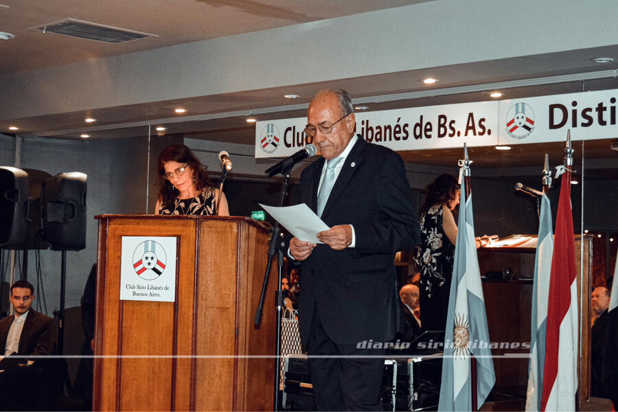 El presidente del CSLBA, Sr. Yaoudat Brahim, se dirige a los presentes (Foto: DSL)