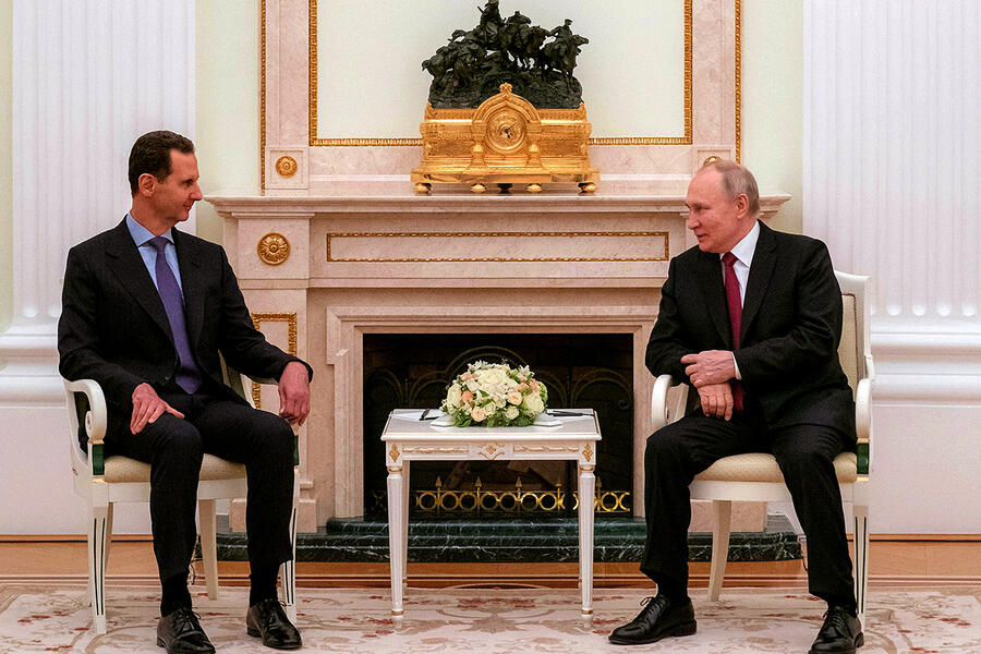 Reunión de los presidentes Asad y Putin | Moscú, Marzo 15, 2023 (Foto: Presidencia Siria)