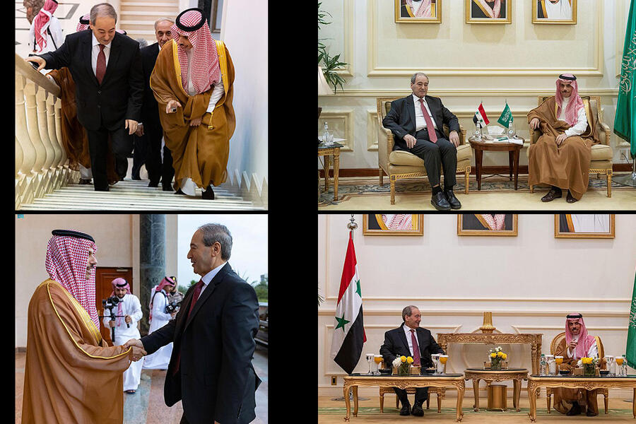 Visita oficial del Canciller de Siria, Faisal Mikdad, a Arabia Saudita y reunión con su homólogo, Príncipe Faisal bin Farhan Al Saud | Jeddah, Abril 12, 2023 (Foto: SPA)