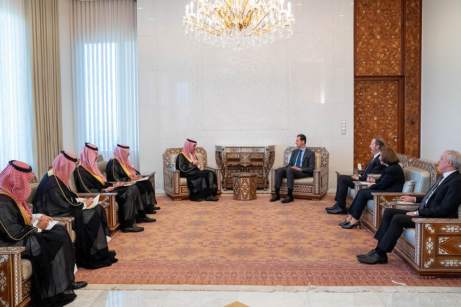 El presidente de Siria, Bashar al-Asad, recibe visita oficial del ministro de Relaciones Exteriores de Arabia Saudita | Damasco, Abril 18, 2023 (Foto: Presidencia Siria) 