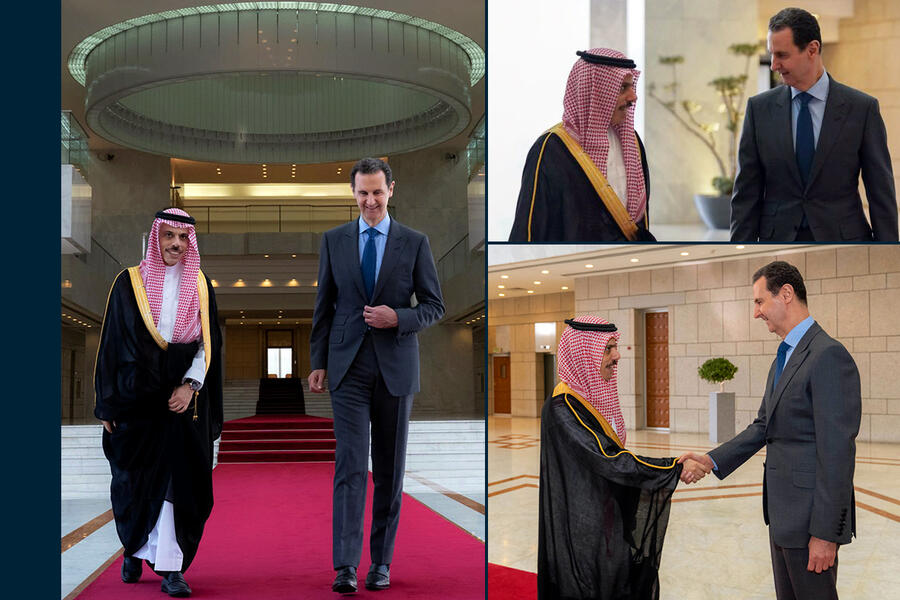 El presidente de Siria, Bashar al-Asad, recibe visita oficial del ministro de Relaciones Exteriores de Arabia Saudita | Damasco, Abril 18, 2023 (Fotos: Presidencia Siria) 