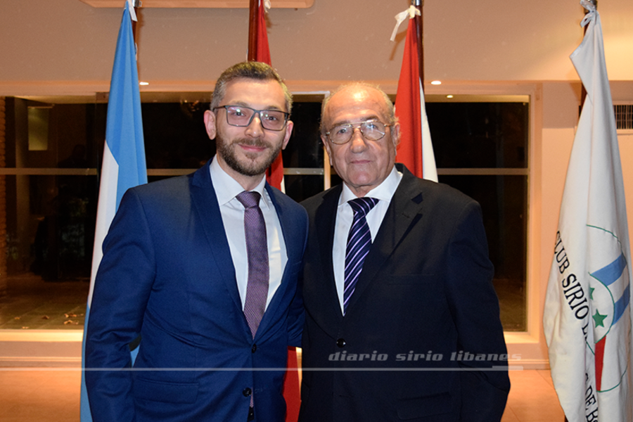 El presidente del CSLBA recibe salutación del Sr. Cónsul de Siria, Yazan Ibrahim