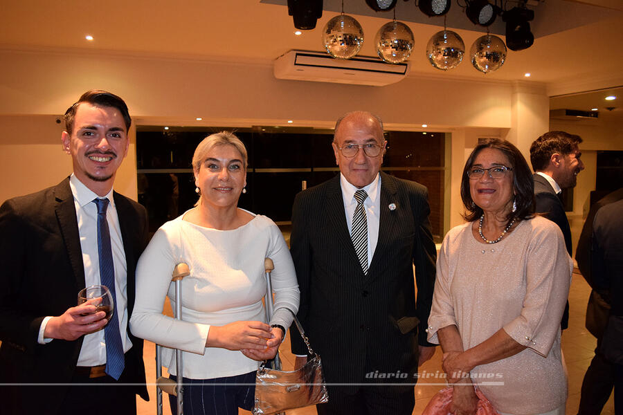 La Senadora Nacional Dra. Lucía Corpacci Saadi y la Sra. Zulma Zafe, Presidenta de la Sociedad Sirio Libanesa de Catamarca, junto al Sr. Yaoudat Brahim