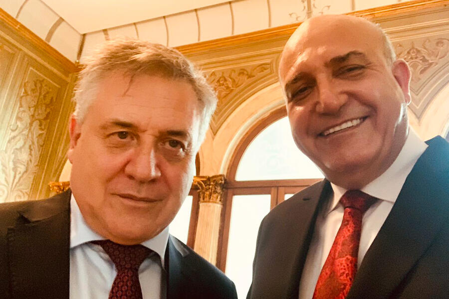 El Embajador de Siria, Dr. Sami Salameh, sostuvo un encuentro con el flamante ministro de Relaciones Exteriores de Uruguay, Omar Paganini (Foto: Embajada de Siria en Argentina)